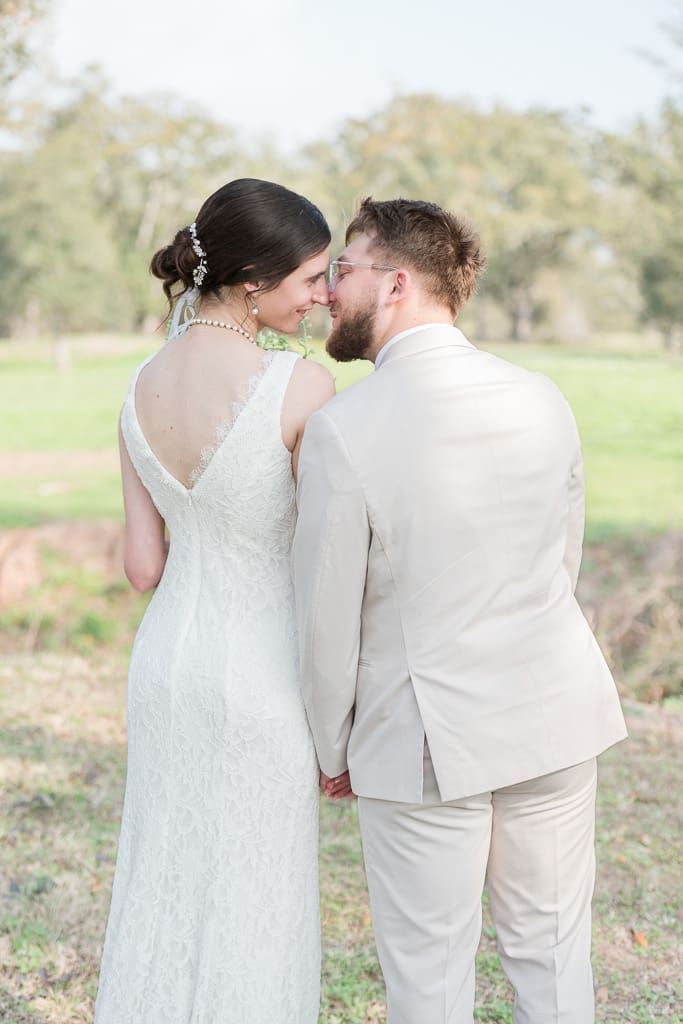 Bride and Groom Portraits by Acadiana Wedding Photographer