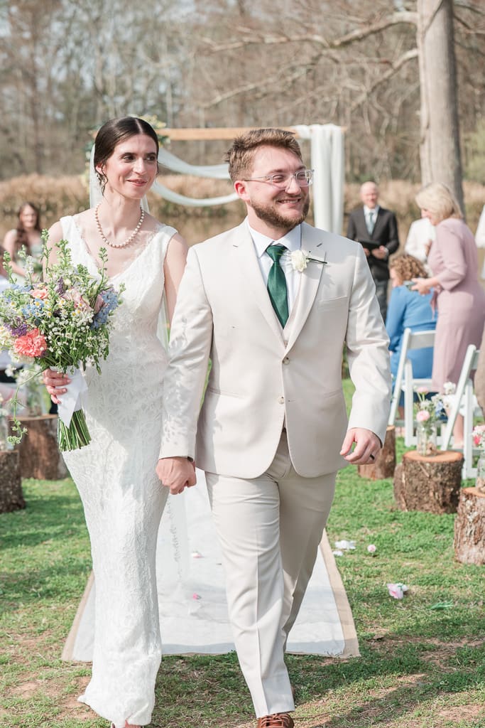 Mr. and Mrs. Judice just married, South Louisiana Wedding