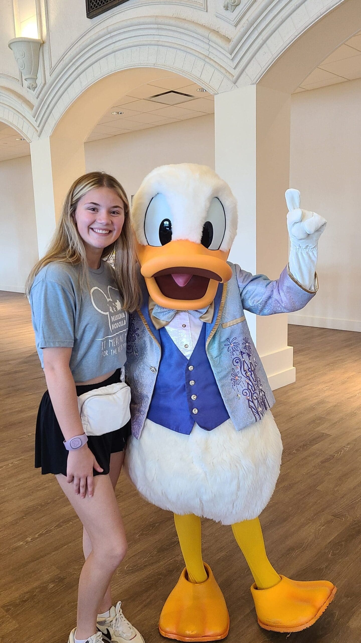 Disney World in Orlando Senior Year with Donald Duck